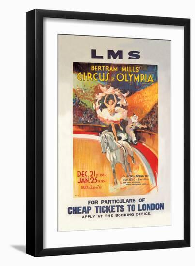 Bertram Mills' Circus at Olympia-null-Framed Art Print