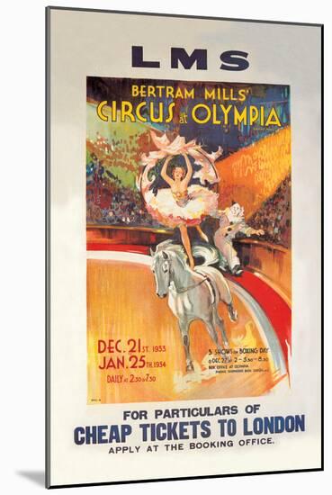 Bertram Mills' Circus at Olympia-null-Mounted Art Print