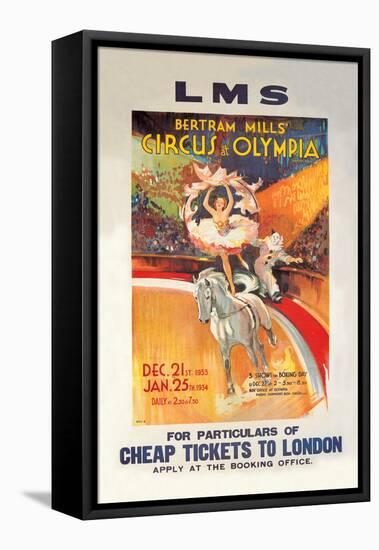 Bertram Mills' Circus at Olympia-null-Framed Stretched Canvas