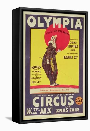 Bertram Mills Circus Poster, 1922-Dudley Hardy-Framed Stretched Canvas