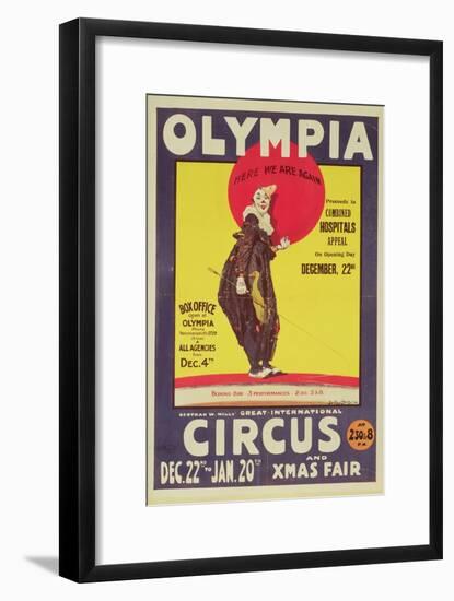 Bertram Mills Circus Poster, 1922-Dudley Hardy-Framed Giclee Print