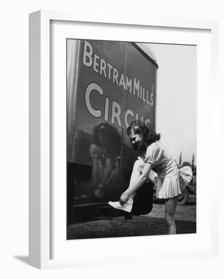 Bertram Mills' Girl-null-Framed Photographic Print