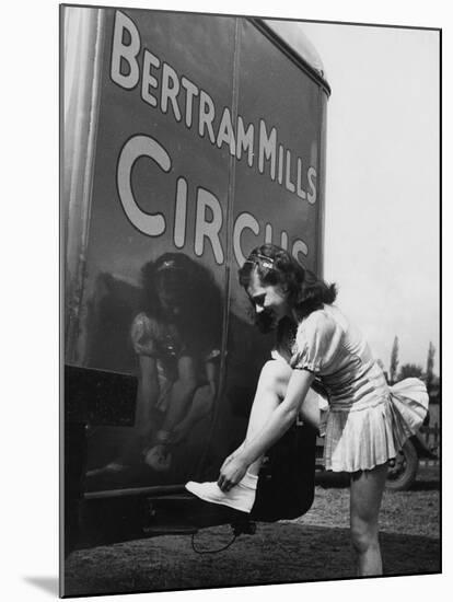 Bertram Mills' Girl-null-Mounted Photographic Print