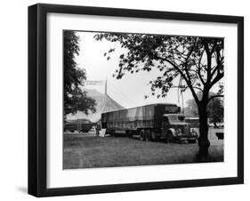 Bertram Mills' Lorry-null-Framed Photographic Print