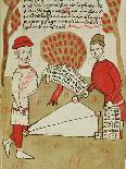 Surveying and Demarcation of Land, from "Traite D'Arpentage" by Arnaud De Villeneuve (1240-1312)-Bertrand Boysset-Stretched Canvas