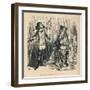 'Bertrand de Gourdon before Richard', c1860, (c1860)-John Leech-Framed Giclee Print