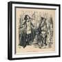 'Bertrand de Gourdon before Richard', c1860, (c1860)-John Leech-Framed Giclee Print