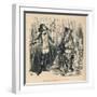 'Bertrand de Gourdon before Richard', c1860, (c1860)-John Leech-Framed Giclee Print