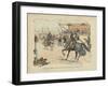 Bertrand Du Guesclin Lowers His Lance before His Father to Signify His Refusal to Fight Him-Paul de Semant-Framed Giclee Print