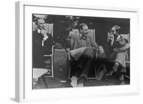 Bertrand Russell, J. M. Keynes and Lytton Strachey, c.1917-English Photographer-Framed Photographic Print