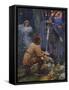 Bertuccio's Bride, 1845-Edward Robert Hughes-Framed Stretched Canvas