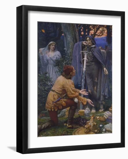 Bertuccio's Bride, 1845-Edward Robert Hughes-Framed Giclee Print