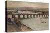 'Berwick Bridge', c1912, (c1915)-David Young Cameron-Stretched Canvas