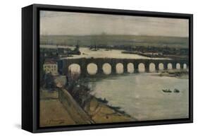 'Berwick Bridge', c1912-David Young Cameron-Framed Stretched Canvas