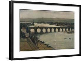 'Berwick Bridge', c1912-David Young Cameron-Framed Giclee Print