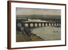 'Berwick Bridge', c1912-David Young Cameron-Framed Giclee Print