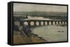 'Berwick Bridge', c1912-David Young Cameron-Framed Stretched Canvas