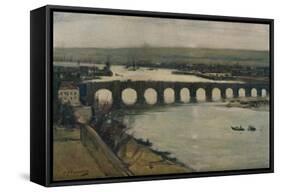 'Berwick Bridge', c1912-David Young Cameron-Framed Stretched Canvas