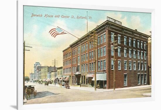 Berwick House, Center Street, Rutland, Vermont-null-Framed Art Print