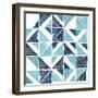 Beryl Block Print I-Grace Popp-Framed Art Print