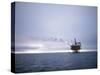 Berylfield Oil Drilling Rigs in the North Sea, Europe-Geoff Renner-Stretched Canvas