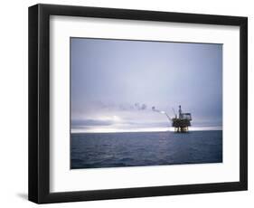 Berylfield Oil Drilling Rigs in the North Sea, Europe-Geoff Renner-Framed Photographic Print