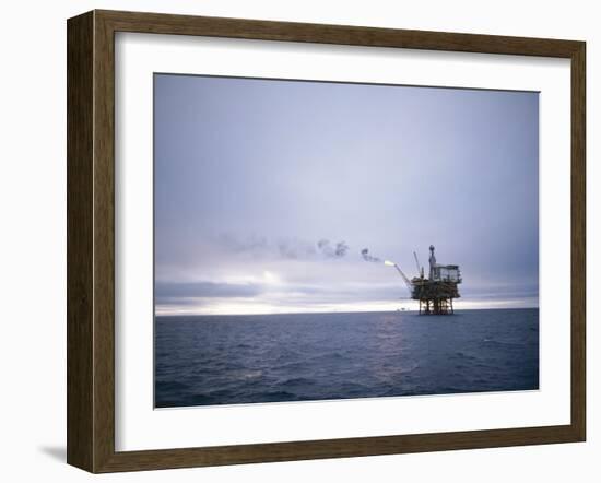 Berylfield Oil Drilling Rigs in the North Sea, Europe-Geoff Renner-Framed Photographic Print