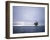 Berylfield Oil Drilling Rigs in the North Sea, Europe-Geoff Renner-Framed Photographic Print