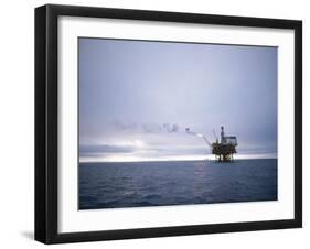 Berylfield Oil Drilling Rigs in the North Sea, Europe-Geoff Renner-Framed Photographic Print