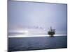 Berylfield Oil Drilling Rigs in the North Sea, Europe-Geoff Renner-Mounted Photographic Print