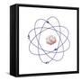 Beryllium, Atomic Model-Friedrich Saurer-Framed Stretched Canvas