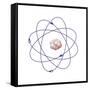 Beryllium, Atomic Model-Friedrich Saurer-Framed Stretched Canvas