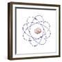 Beryllium, Atomic Model-Friedrich Saurer-Framed Premium Photographic Print