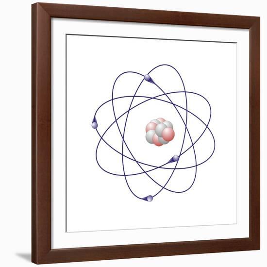 Beryllium, Atomic Model-Friedrich Saurer-Framed Photographic Print