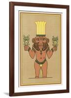 Bes, Dwarf-God of Egypt-E.a. Wallis Budge-Framed Premium Giclee Print