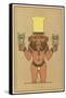 Bes, Dwarf-God of Egypt-E.a. Wallis Budge-Framed Stretched Canvas