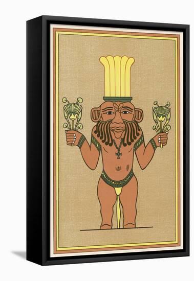 Bes, Dwarf-God of Egypt-E.a. Wallis Budge-Framed Stretched Canvas