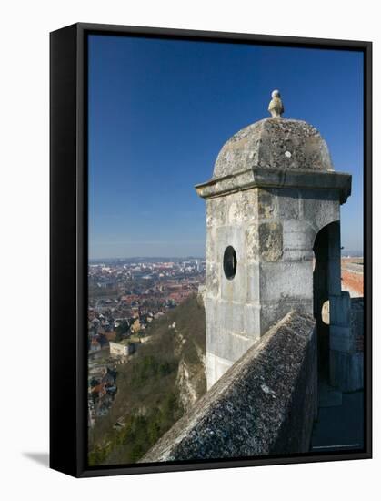 Bescancon Citadelle, Fortress Lookout, Built in 1672, Bescancon, Jura, Doubs, France-Walter Bibikow-Framed Stretched Canvas