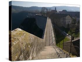 Bescancon Citadelle, View From Fortress Built in 1672, Bescancon, Jura, Doubs, France-Walter Bibikow-Stretched Canvas