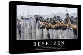 Besetzen: Motivationsposter Mit Inspirierendem Zitat-null-Stretched Canvas