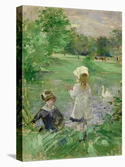 Beside a Lake, 1883-Berthe Morisot-Stretched Canvas
