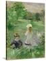 Beside a Lake, 1883-Berthe Morisot-Stretched Canvas