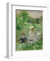 Beside a Lake, 1883-Berthe Morisot-Framed Premium Giclee Print