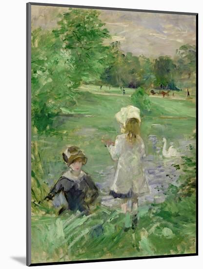 Beside a Lake, 1883-Berthe Morisot-Mounted Premium Giclee Print