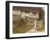 Beside the Old Church Gate Farm, Smarden, Kent (Watercolour with Scratching Out)-Helen Allingham-Framed Giclee Print