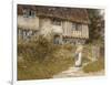 Beside the Old Church Gate Farm, Smarden, Kent (Watercolour with Scratching Out)-Helen Allingham-Framed Giclee Print