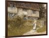 Beside the Old Church Gate Farm, Smarden, Kent (Watercolour with Scratching Out)-Helen Allingham-Framed Giclee Print