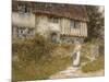 Beside the Old Church Gate Farm, Smarden, Kent (Watercolour with Scratching Out)-Helen Allingham-Mounted Giclee Print