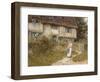 Beside the Old Church Gate Farm, Smarden, Kent (Watercolour with Scratching Out)-Helen Allingham-Framed Giclee Print