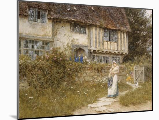 Beside the Old Church Gate Farm, Smarden, Kent-Helen Allingham-Mounted Giclee Print